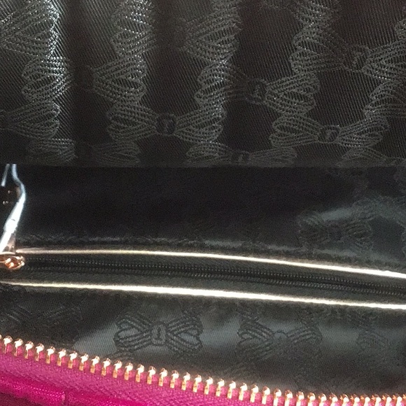 Ted Baker deep pink velvet backpack. Smaller new with tags. - Picture 7 of 9